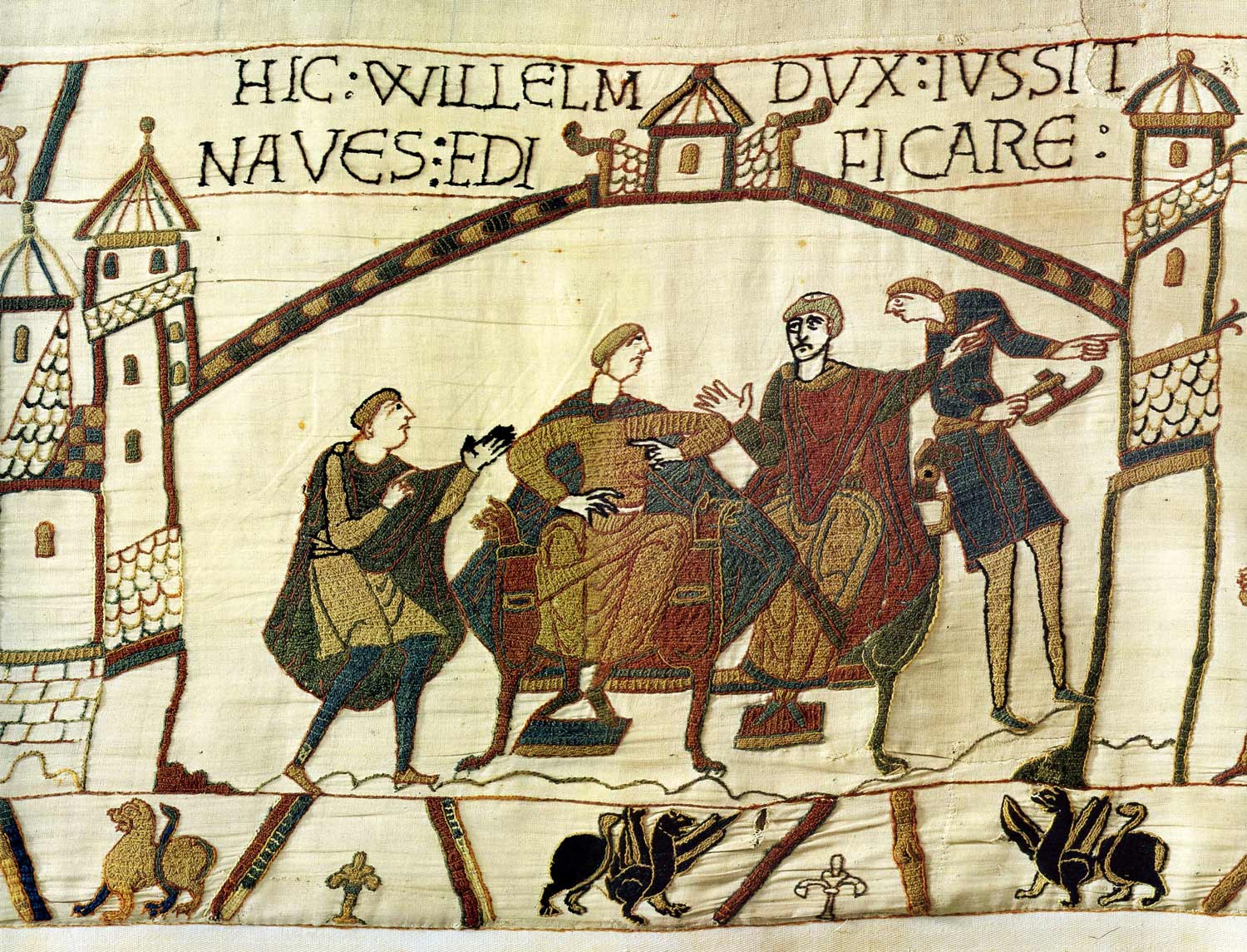 10-Tapisserie de Bayeux - Nouvelle du couronement de Harold rapportée à Guillaume