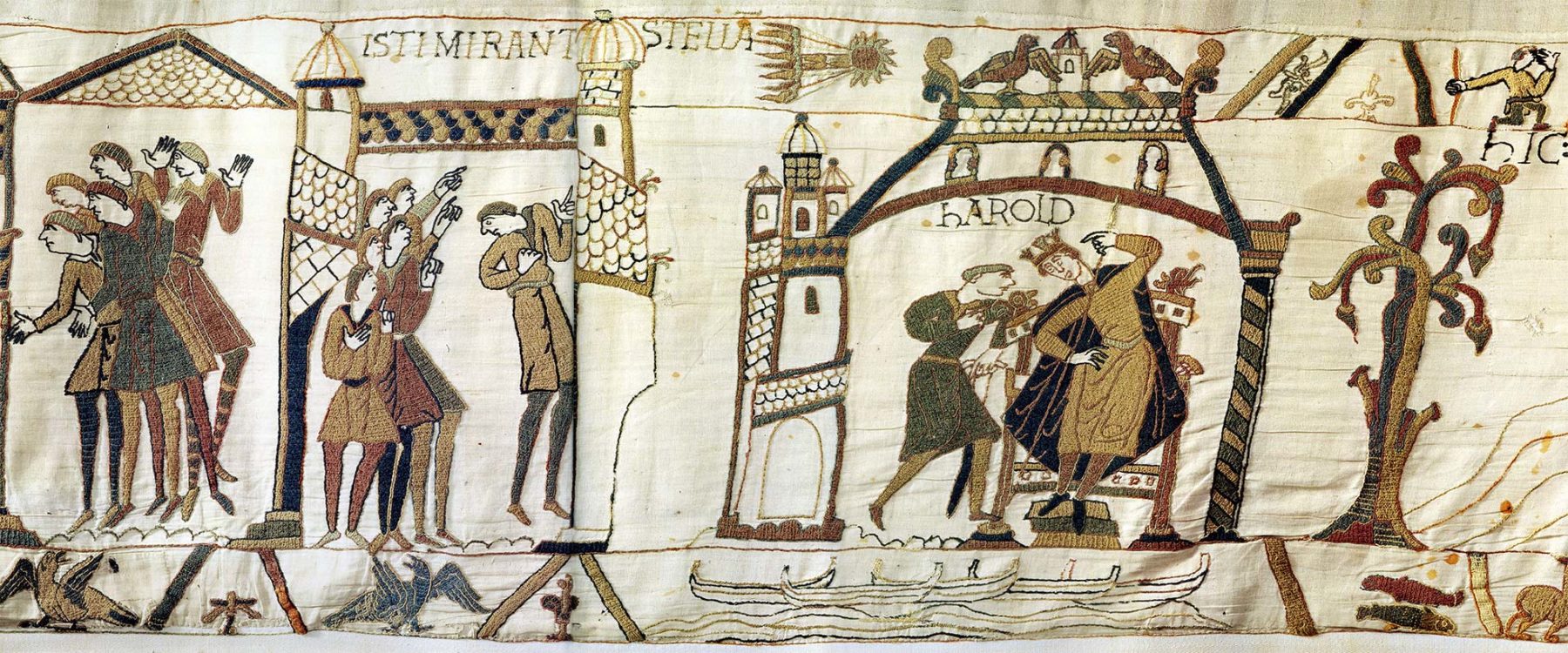 8-Tapisserie de Bayeux - Couronement de Harold
