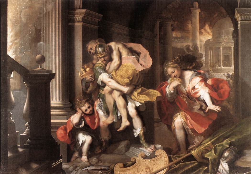 Enée fuyant Troie  Federico Barocci | 1598, Galerie Borghese, Rome