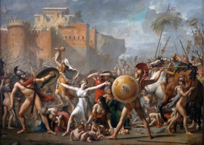 Les sabines décoiffées par Jacques-Louis David