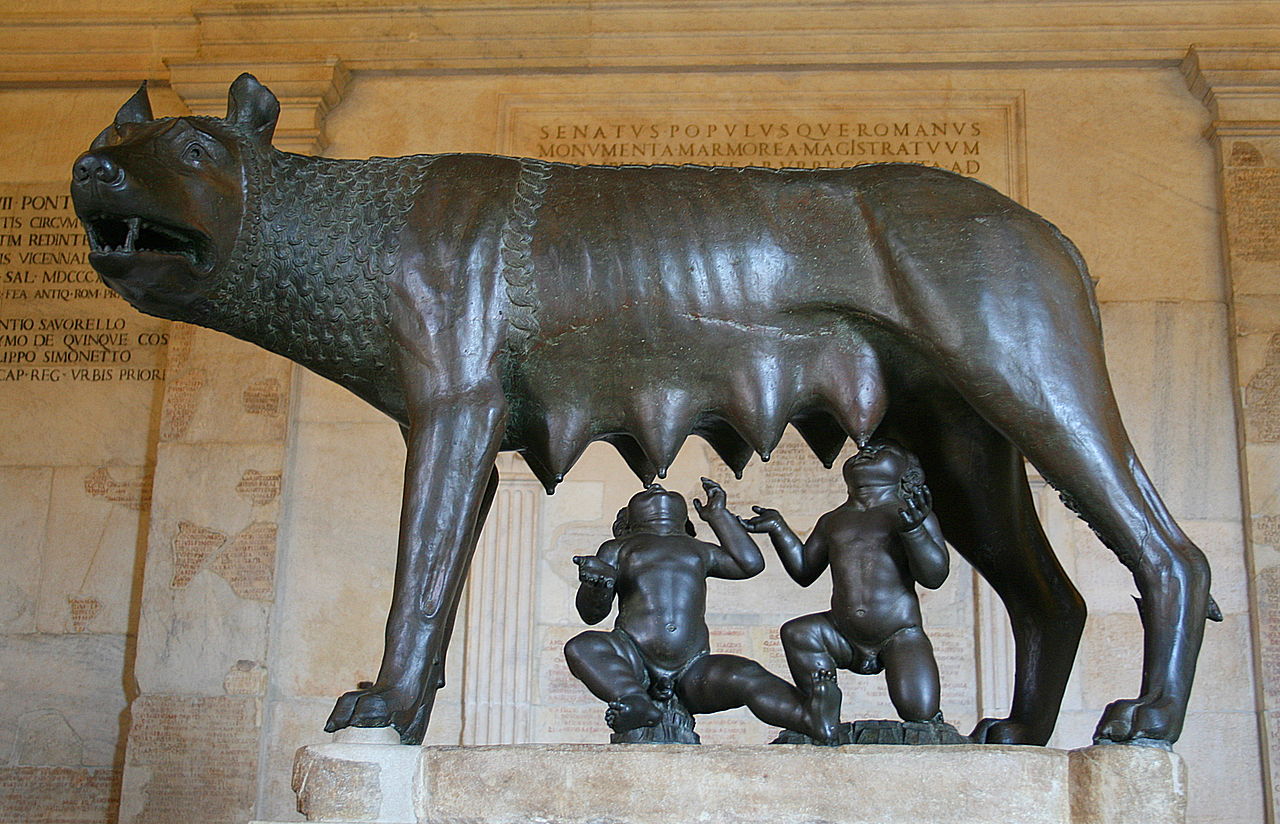 Louve romaine - légende de Rémus et Romulus