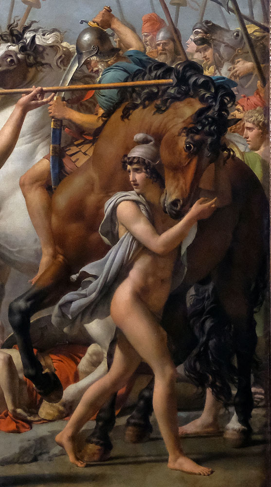 Les Sabines par Jacques-Louis David - Détail